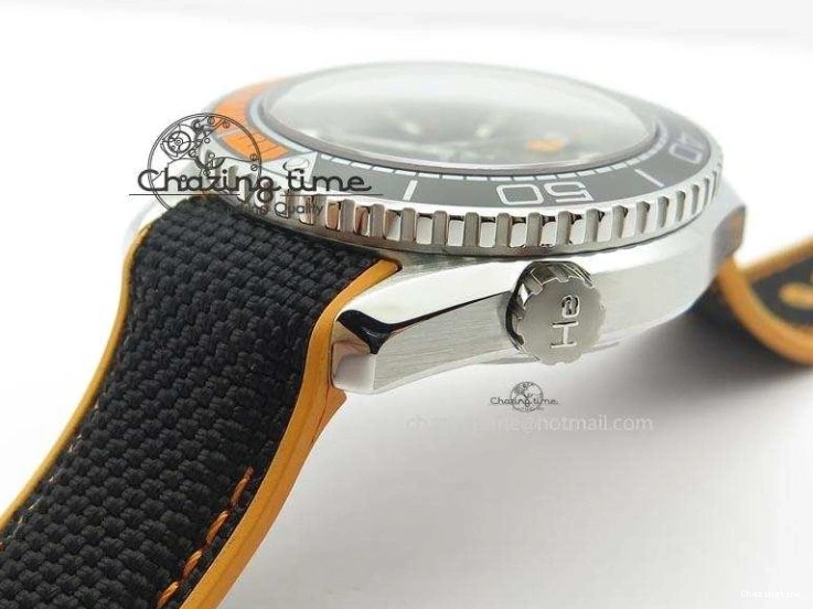 0109 Thermal 2016 Planet Ocean 45mm SS JHF Black Dial On Nylon Strap A 8245